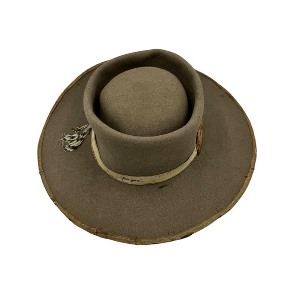 BSVII Julia Stone Wool Fedora Hat Tan OS - Picture 6 of 16